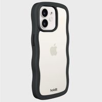 Holdit Wavy Case iPhone 12/12 Pro - Black / Transparant