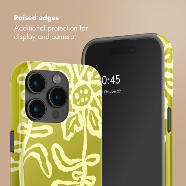 Selencia Vivid Back Cover with MagSafe Apple iPhone 15 Pro - Chalky Bloom