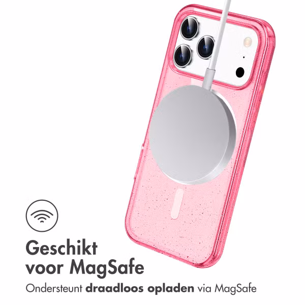 imoshion Sparkle Backcover met MagSafe Apple iPhone 17 Pro - Roze
