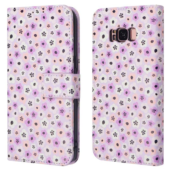 imoshion Design Bookcase Samsung Galaxy S8 - Purple Flowers