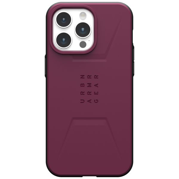 UAG Civilian Backcover MagSafe Apple iPhone 15 Pro Max - Bordeaux