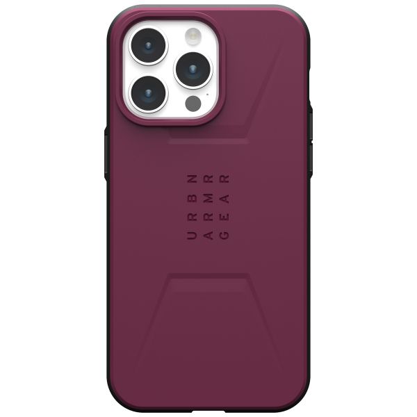 UAG Civilian Backcover MagSafe iPhone 15 Pro Max - Bordeaux