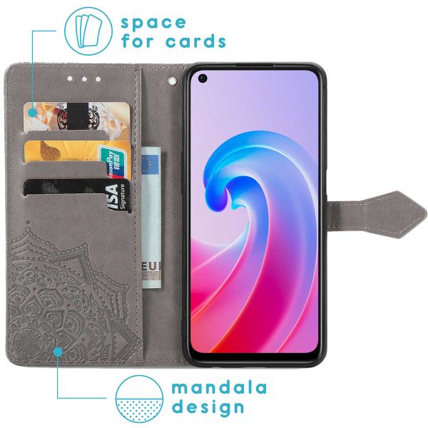 imoshion Mandala Bookcase Oppo A96 - Grijs