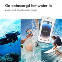imoshion Zomerpakket | Wireless Tag voor Android (2-pack) + Universele Waterproof Pouch (2-pack) - Wit/Blauw + Ultra Series Powerbank 20.000 mAh - Petrol Green