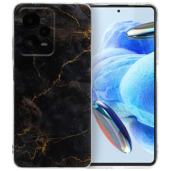 imoshion Design hoesje Xiaomi Redmi Note 12 Pro - Black Marble