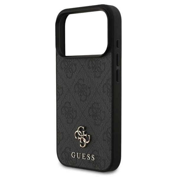 Guess 4G Metal Logo Backcover MagSafe Apple iPhone 17 Pro Max - Zwart