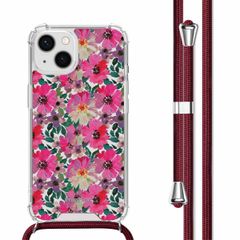 imoshion Design hoesje met koord Apple iPhone 14 - Flower Water