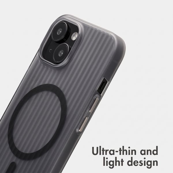 Accezz Lite Case with MagSafe | Fluted | Apple iPhone 15 - Grey
