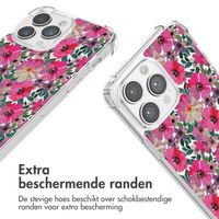 imoshion Design hoesje met koord iPhone 14 Pro - Flower Water