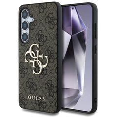 Guess 4G Metal Logo Backcover Samsung Galaxy S25 Plus - Bruin