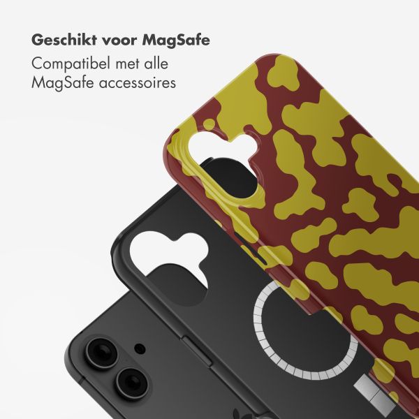 Selencia Vivid Backcover met MagSafe Apple iPhone 16 - Moo'd Olive Dust