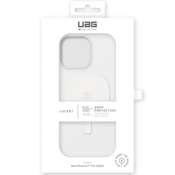 UAG Lucent 2.0 Backcover MagSafe iPhone 14 Pro Max - Marshmallow