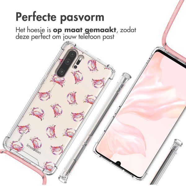 imoshion Design hoesje met koord Huawei P30 Pro - Crab Watercolor