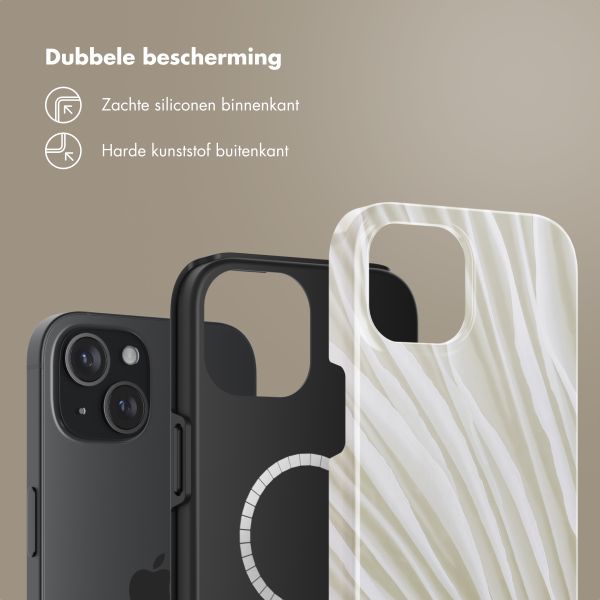 Selencia Vivid Backcover met MagSafe Apple iPhone 15 - Nature Light Brown