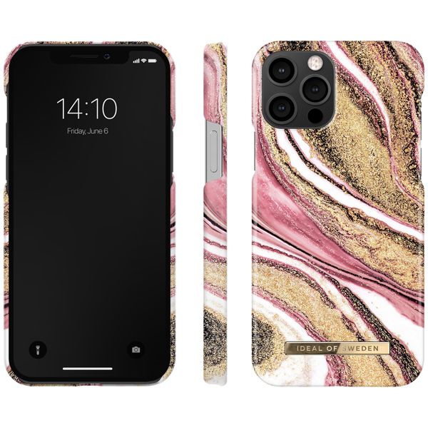 iDeal of Sweden Fashion Backcover iPhone 12 (Pro) - Cosmic Pink Swirl