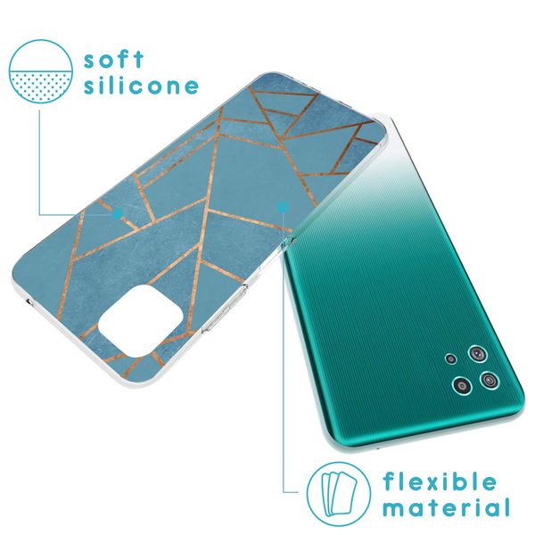 imoshion Design hoesje Samsung Galaxy A22 (5G) - Blue Graphic