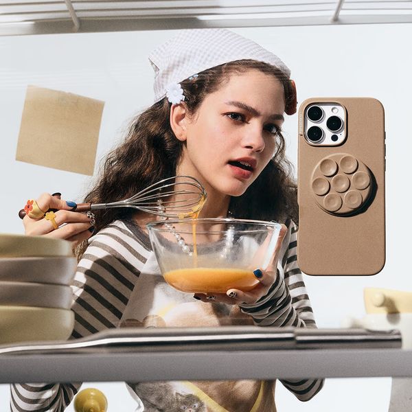PopSockets Suck-Up Grip & Mount - MagSafe Zuignap - Latte