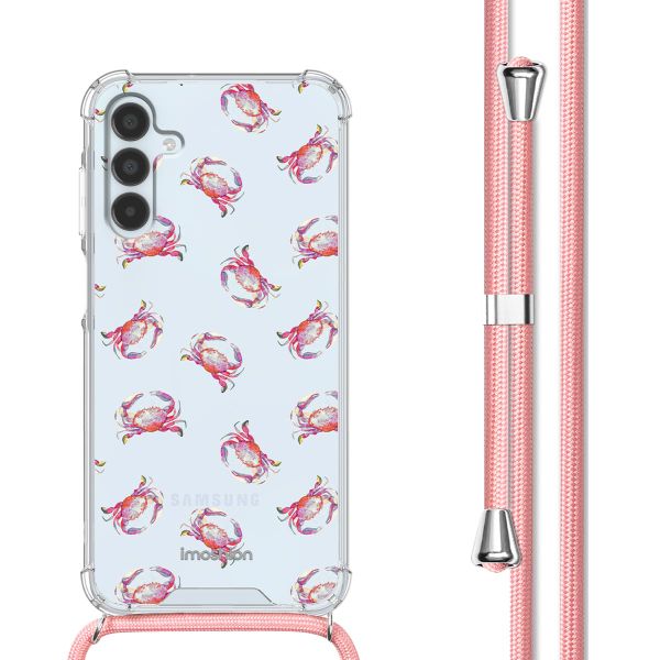 imoshion Design hoesje met koord Samsung Galaxy A15 (5G/4G) - Crab Watercolor