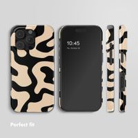 Selencia Vivid Back Cover Apple iPhone 16 Pro - Art Wave Black