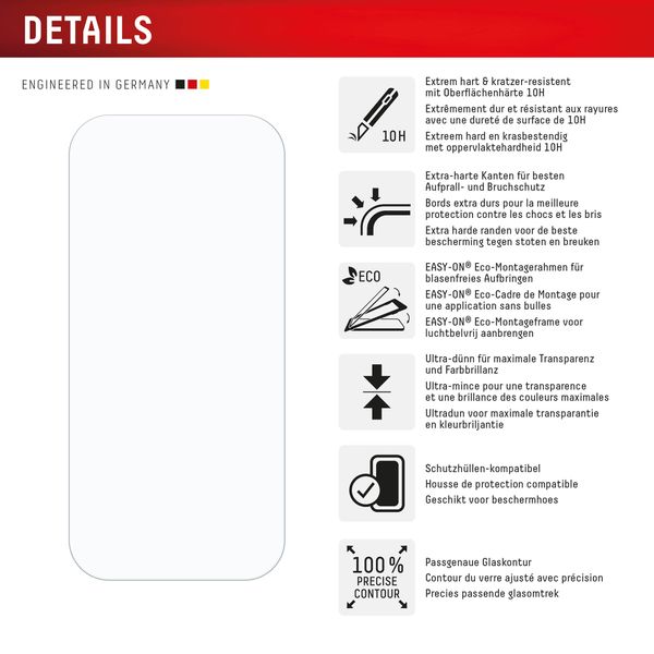 Displex Screenprotector Real Glass Apple iPhone 16 Pro