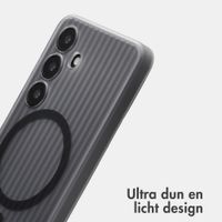 Accezz Lite Backcover met MagSafe | Fluted | Samsung Galaxy S24 - Grijs