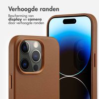 Accezz MagSafe Leather Backcover Apple iPhone 14 Pro - Sienna Brown