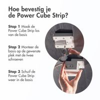 Accezz PowerCube Strip | 6-in-1 - 1x USB-C + 2x USB-A + 3x stopcontact - 4000 watt - Wit