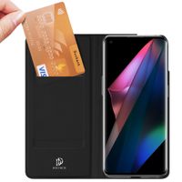 Dux Ducis Slim Softcase Bookcase Oppo Find X3 Pro 5G - Zwart