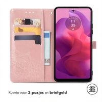 imoshion Mandala Bookcase Motorola Moto G04 / G24 - Rosé Goud