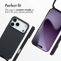 imoshion Silicone Case with Strap Apple iPhone 17 Pro Max - Black