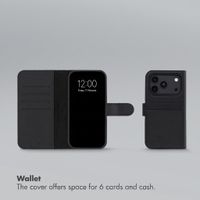 Accezz Edge detachable Bookcase with MagSafe Apple iPhone 18 Pro / 17 Pro - Black