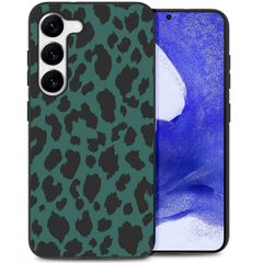 imoshion Design hoesje Samsung Galaxy S23 Plus - Luipaard - Groen / Zwart