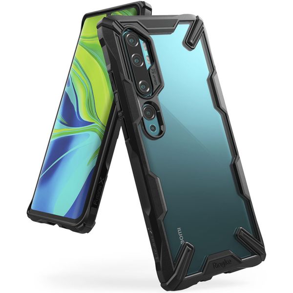 Ringke Fusion X Backcover Xiaomi Mi Note 10 (Pro) -  Zwart