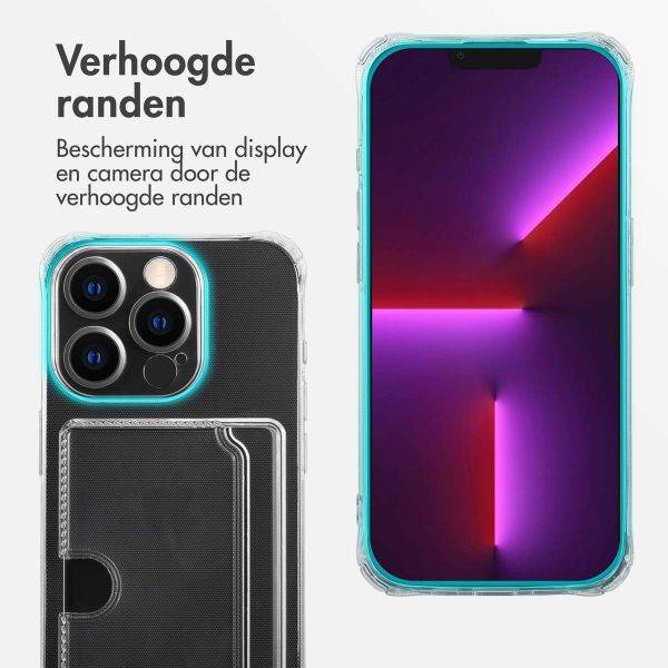 imoshion Softcase Backcover met pasjeshouder Apple iPhone 13 Pro - Transparant