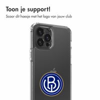 Clear Backcover Apple iPhone 12 (Pro) - ASV Blauw-Wit