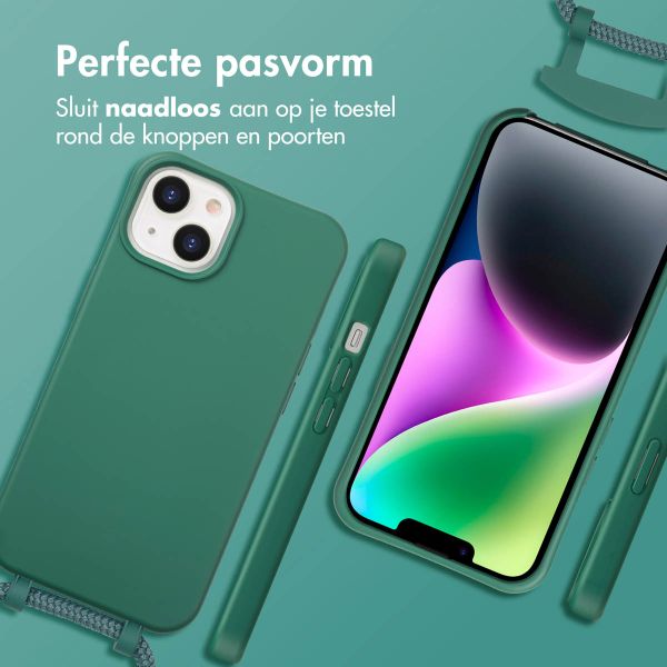 imoshion Color Backcover met afneembaar koord MagSafe Apple iPhone 14 - Donkergroen