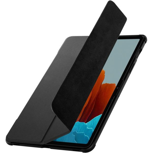 Spigen Rugged Armor Pro Bookcase Samsung Galaxy Tab S8 / S7 - Zwart