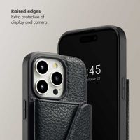 Selencia Sera Phone Case with Cord and Envelope Card Holder Apple iPhone 15 Pro - Black