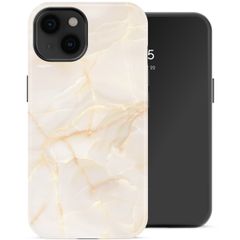 Selencia Vivid Backcover Apple iPhone 14 - Golden Beige Marble