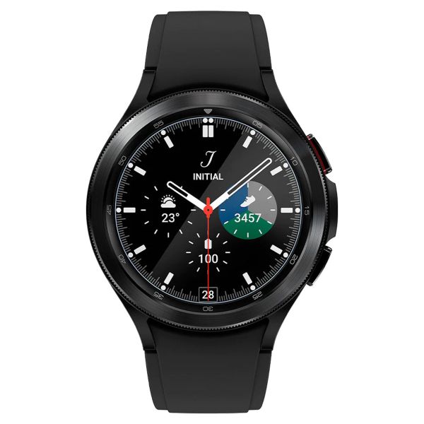 Spigen EZ FIT Glas.tR Screenprotector met applicator Samsung Galaxy Watch 4 Classic - 42 mm - Transparant