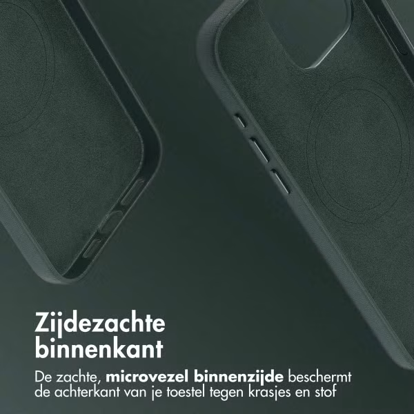 Accezz MagSafe Leather Backcover Apple iPhone 15 Pro Max - Cedar Green