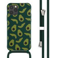 imoshion Siliconen design hoesje met koord Apple iPhone 11 Pro - Avocado Green
