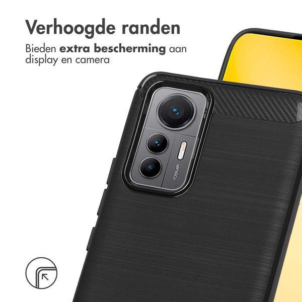 imoshion Brushed Backcover Xiaomi 12 Lite - Zwart