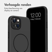 imoshion Color Backcover met Thin MagSafe Ring Apple iPhone 15 - Zwart