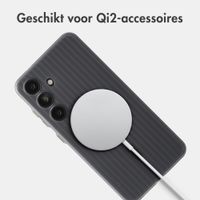 Accezz Lite Backcover met MagSafe | Fluted | Samsung Galaxy S24 - Grijs