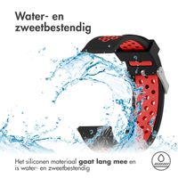 imoshion Siliconen sport bandje - Universeel 24 mm aansluiting - Zwart/Rood