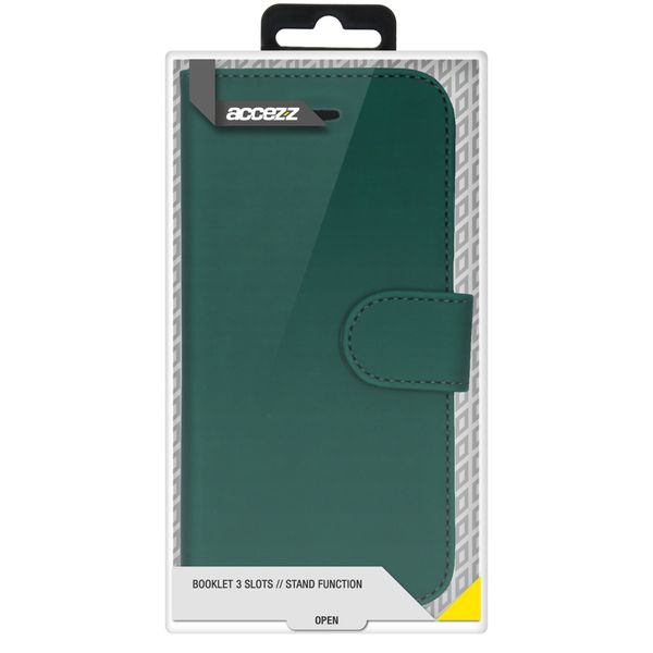 Accezz Wallet Softcase Bookcase Apple iPhone 12 (Pro) - Groen
