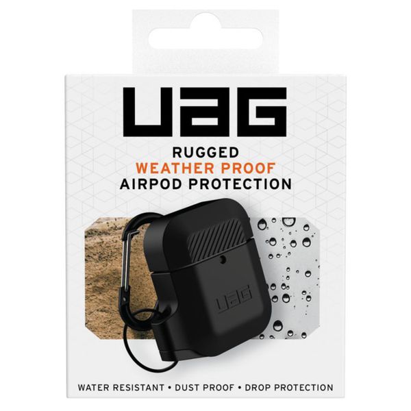 UAG Rugged Armor Softcase AirPods 1 (2016) / 2 (2019) - Zwart