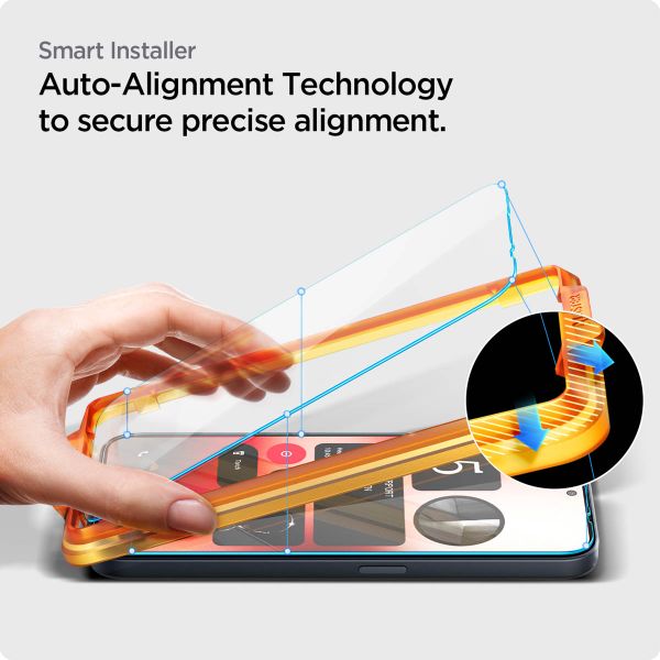 Spigen GLAStR EZ Fit Screenprotector 2 Pack + Applicator Nothing Phone (2a) / (2a) Plus