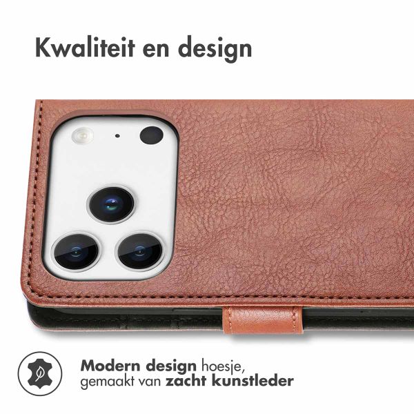 imoshion Luxe Bookcase Apple iPhone 17 Pro Max - Bruin